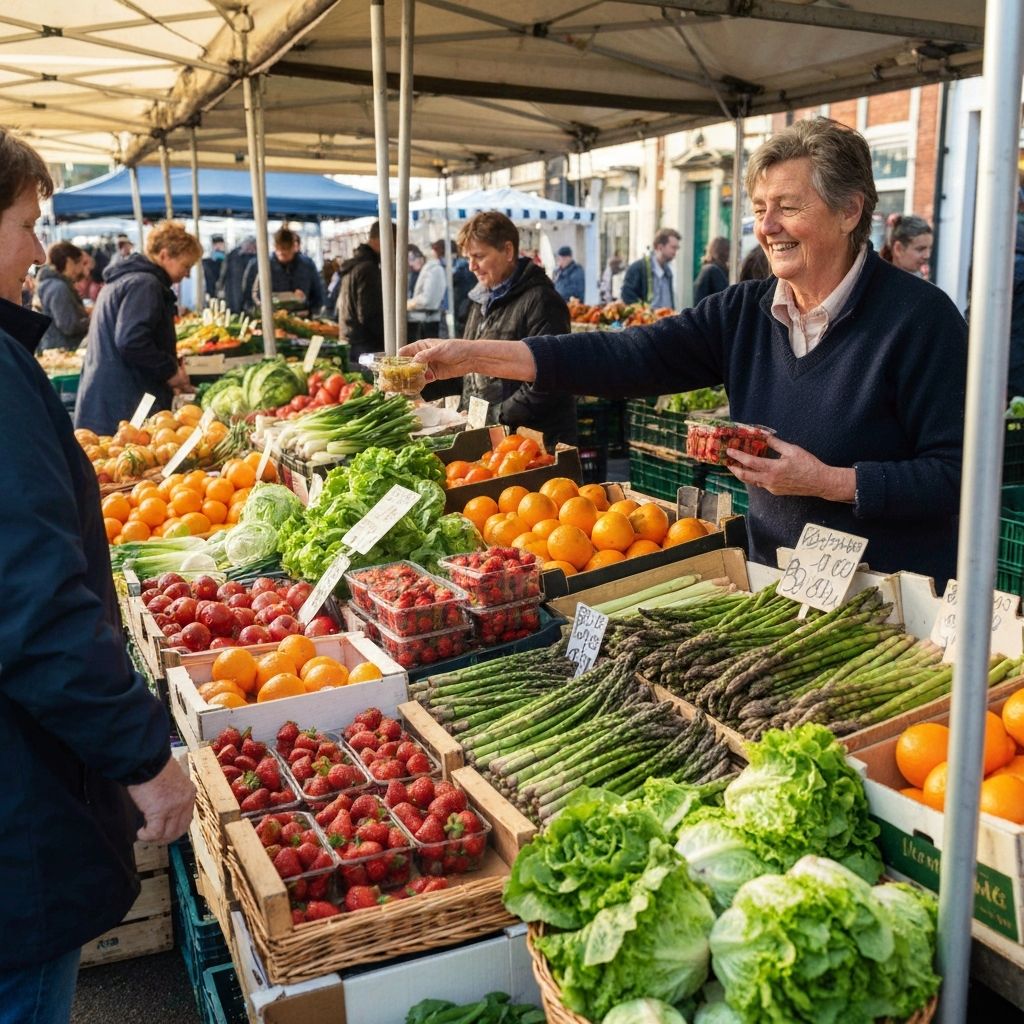 Fresh produce at market